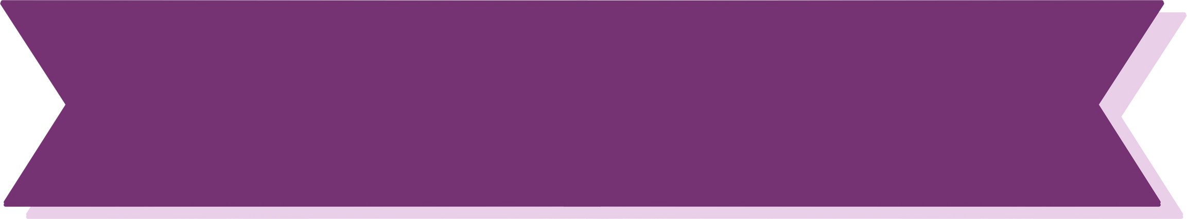 Purple ribbon banner